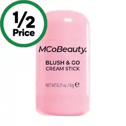 Woolworths MCoBeauty Blush & Go Cream Stick 3-6g offer