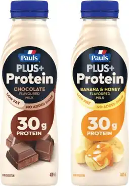 Coles Pauls Plus + Protein Low Fat Milk 400mL offer
