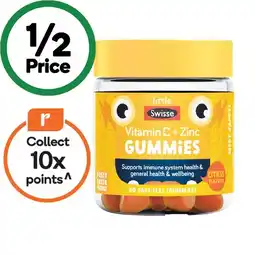 Woolworths Little Swisse Vitamin C + Zinc Gummies Pk 40 offer