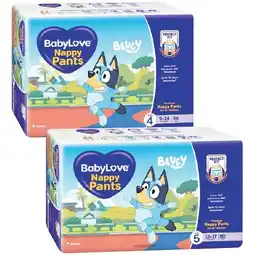 Woolworths BabyLove Nappy Pants Pk 42-56 offer