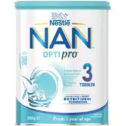 Woolworths Nestlé NAN Optipro Stage 3 Toddler Formula 800g offer