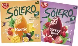 Coles Streets Solero Sticks 3 Pack 270mL offer