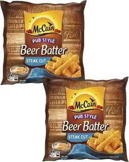 Coles McCain Beer Batter Chips 750g offer
