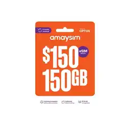 Woolworths Amaysim $150 Starter Pack‡ offer