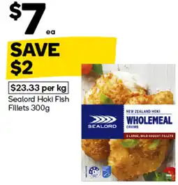 Woolworths Sealord hoki fish fillets offer