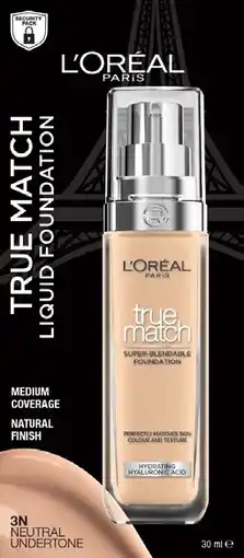 Coles L'Oréal Paris True Match Liquid Foundation 30mL offer