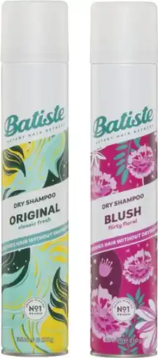 Coles Batiste Dry Shampoo Original or Blush 350mL offer