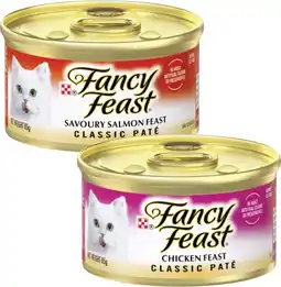 Coles Fancy Feast Classic or Creamy Delights Cat Food 85g offer