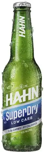 Coles Hahn Super Dry Bottles 24x330mL offer