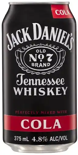 Coles Jack Daniels & Cola Cans 6x375mL offer