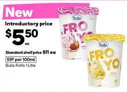 Woolworths Bulla froyo offer