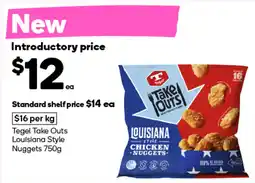 Woolworths Tegel take outs louisiana style nuggets offer