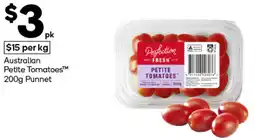 Woolworths Australian petite tomatoes punnet offer