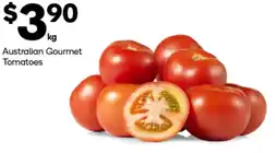 Woolworths Australian gourmet tomatoes offer