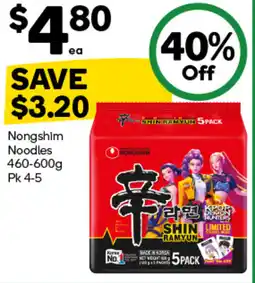 Woolworths Nongshim Noodles offer
