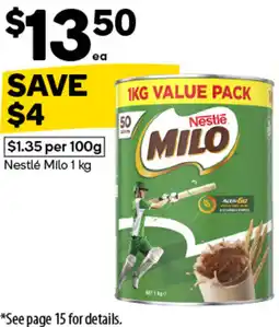 Woolworths Nestlé milo offer