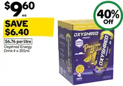 Woolworths Oxyshred energy drink offer