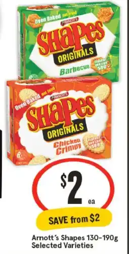 IGA Arnott's Shapes Selected Varieties offer