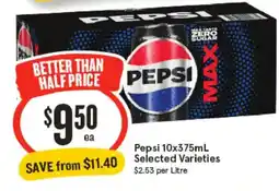 IGA Pepsi Selected Varieties offer