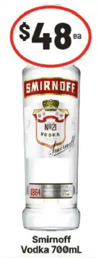IGA Smirnoff Vodka offer