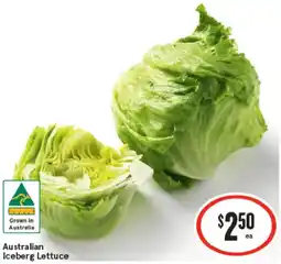 IGA Australian Iceberg Lettuce offer