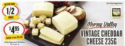 IGA Mersey valley vintage cheddar cheese offer