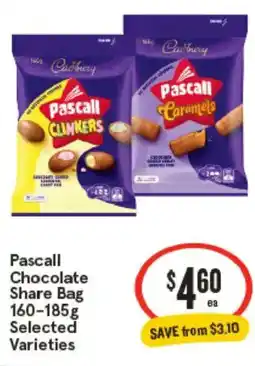 IGA Pascall Chocolate Share Bag Selected Varieties offer