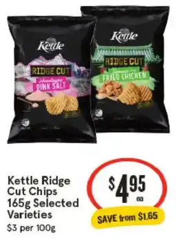IGA Kettle Ridge Cut Chips Selected Varieties offer