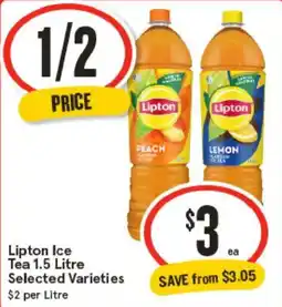 IGA Lipton Ice Tea Selected Varieties offer
