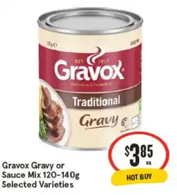 IGA Gravox Gravy or Sauce Mix Selected Varieties offer