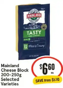 IGA Mainland Cheese Block Selected Varieties offer