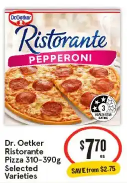 IGA Dr. Oetker Ristorante Pizza Selected Varieties offer