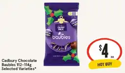 IGA Cadbury Chocolate Baubles Selected Varieties offer