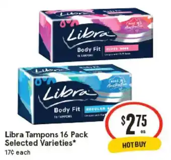 Libra Tampons Selected Varieties