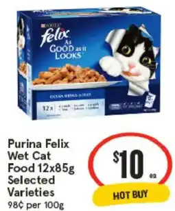 IGA Purina Felix Wet Cat Food Selected Varieties offer