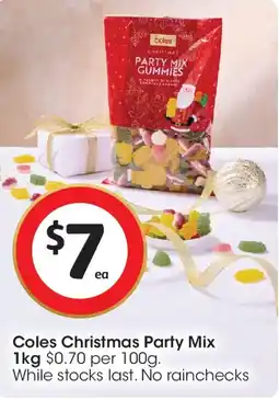 Coles Coles Christmas Party Mix offer