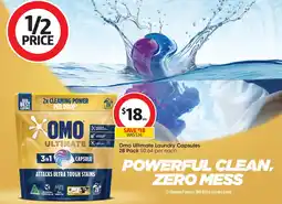 Coles Omo Ultimate Laundry Capsules offer