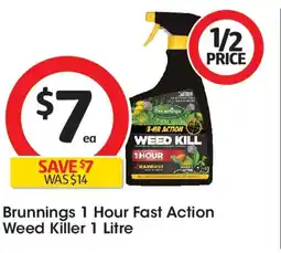 Coles Brunnings 1 Hour Fast Action Weed Killer offer