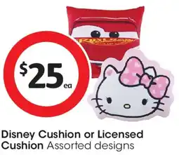 Coles Disney Cushion or Licensed Cushion offer