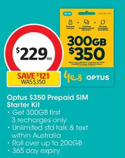 Coles Optus Prepaid SIM Starter Kit offer
