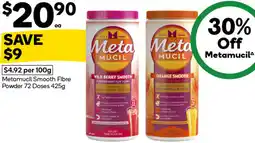 Woolworths Metamucil Smooth Fibre Powder offer