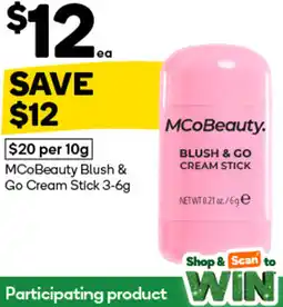 Woolworths MCoBeauty Blush & Go Cream Stick offer