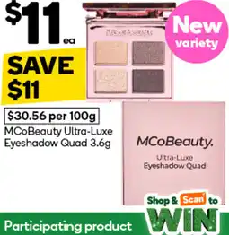 Woolworths MCoBeauty Ultra-Luxe Eyeshadow Quad offer