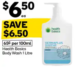 Woolworths Health Basics Body Wash offer