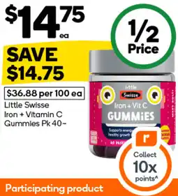 Woolworths Little Swisse Iron + Vitamin C Gummies offer