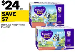 Woolworths BabyLove Nappy Pants offer