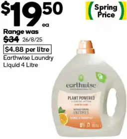 Woolworths Earthwise Laundry Liquid offer
