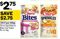 Woolworths Churu Sprinkles or Bites Cat Treats offer