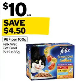 Woolworths Felix Wet Cat Food offer