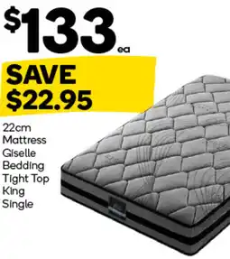 Woolworths Mattress Giselle Bedding Tight Top King offer